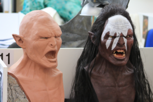 Northbrook college students special effects masks created these are ork masks from lord of the rings