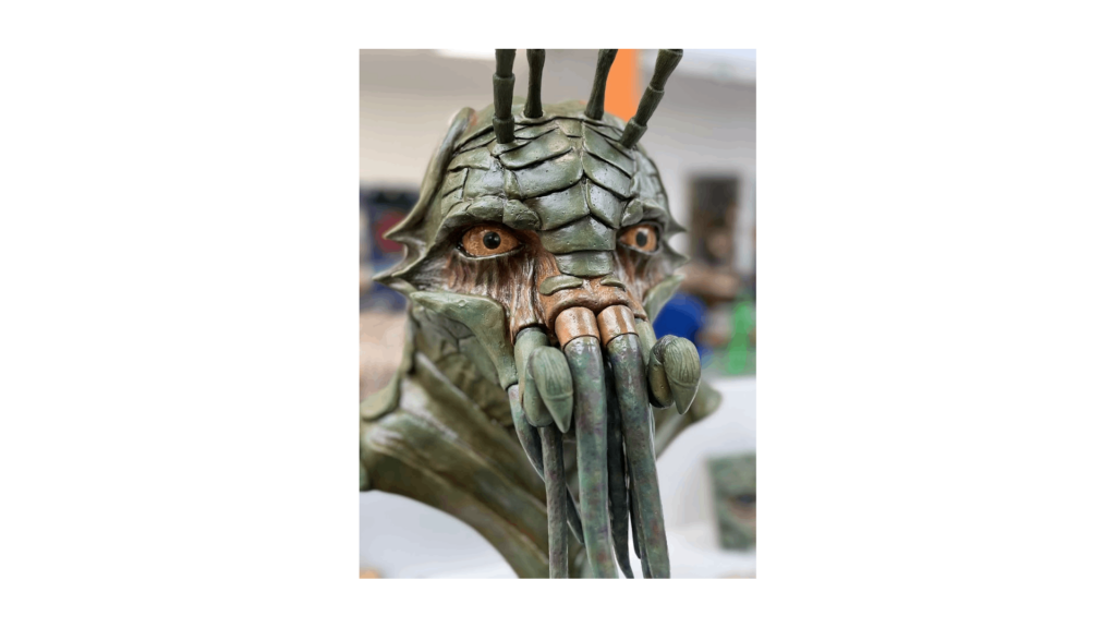 Northbrook college prop making & special effects students work District 9 Prawn Bust