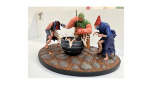 Northbrook college prop making & special effects students work Three Witches model